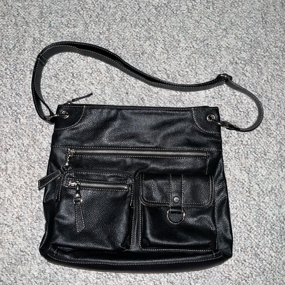 Franco Sarto Black Crossbody Purse - Picture 1 of 8